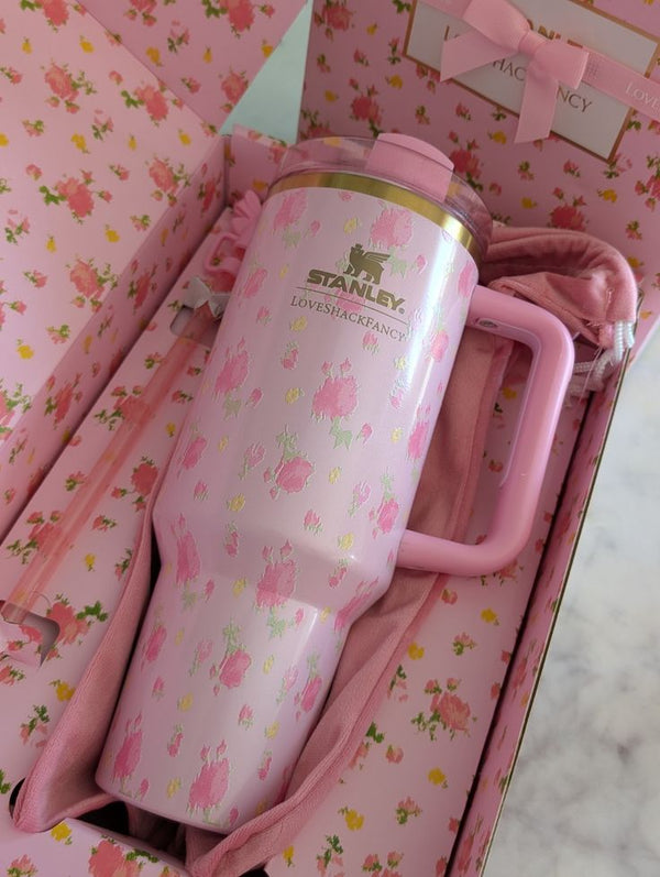 Stanley x LoveShackFancy 40oz Quencher tumbler in Ibiza Sunset