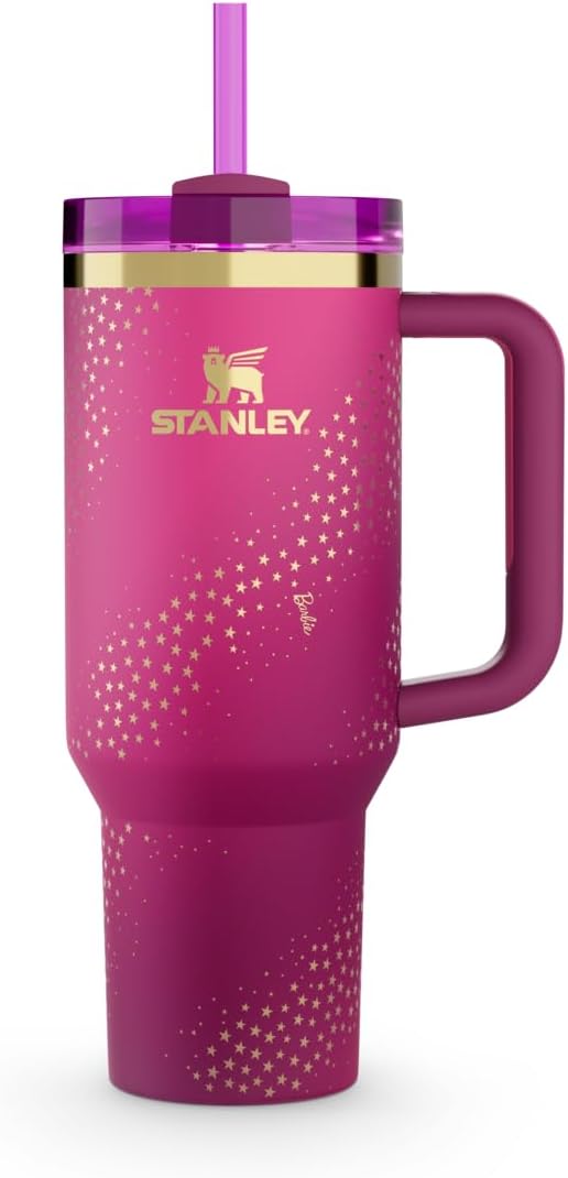 Stanley x Barbie 70s Superstar 40oz Quencher tumbler in pink