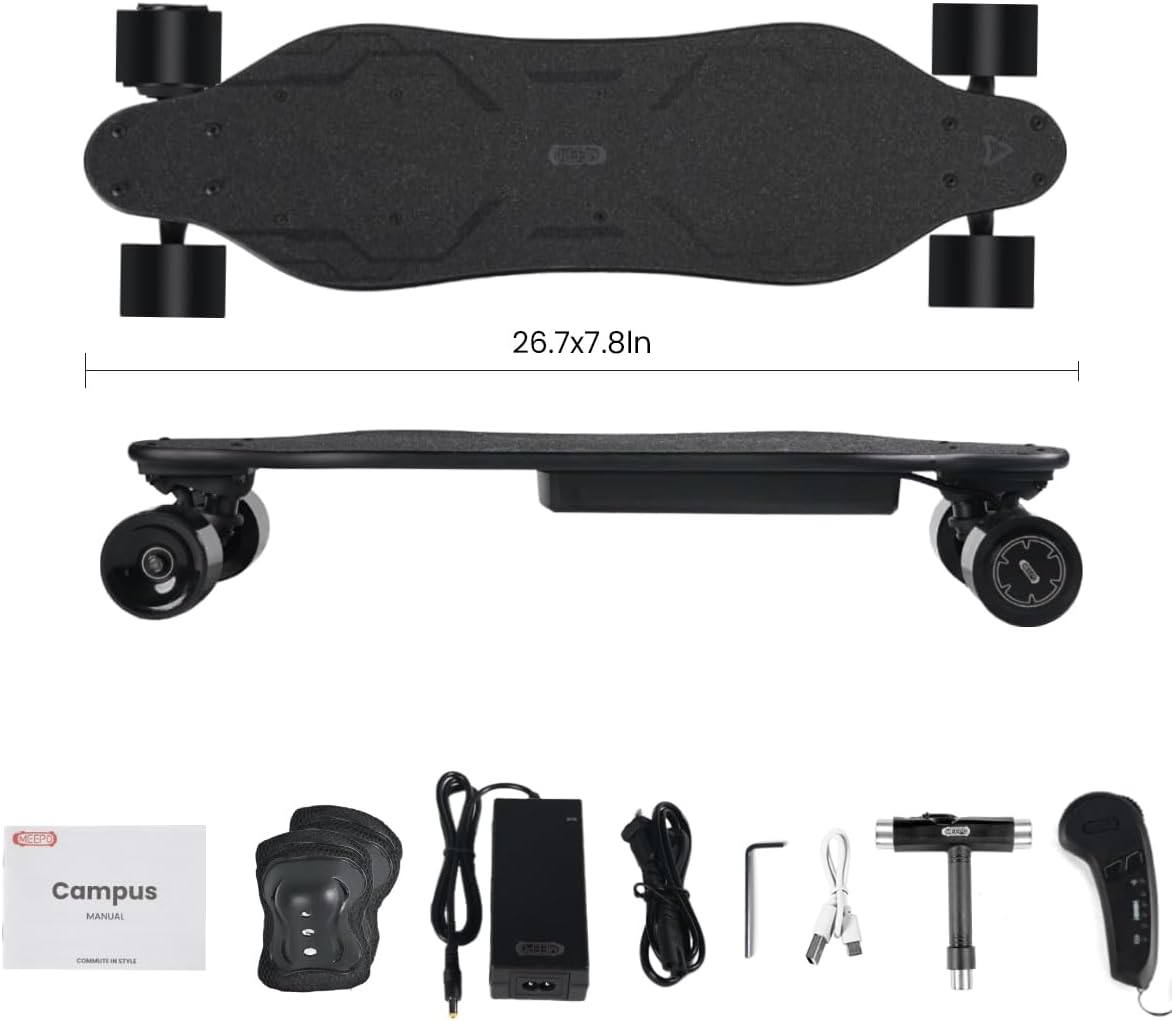 Meepo Campus Electric Skateboard | Beginner E-Skateboard with Remote, 15.5 mph MY MODERN MART