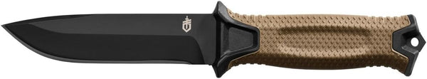 Gerber StrongArm serrated fixed blade knife in Coyote Brown