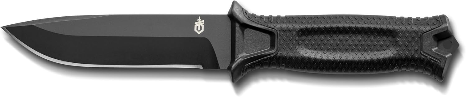 Gerber StrongArm Fixed Blade Knife | Full Tang Survival Knife with Sheath, Black MY MODERN MART