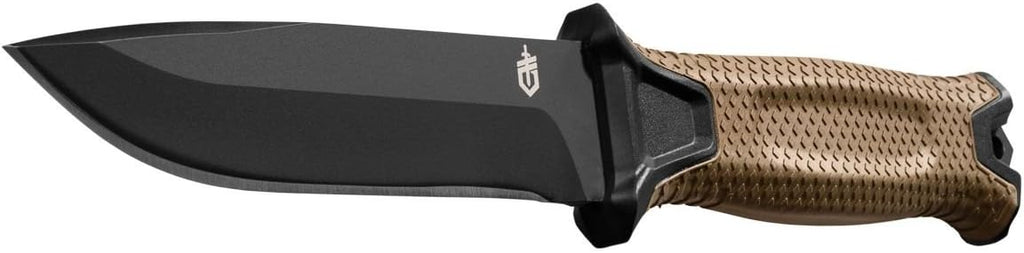 Gerber StrongArm Serrated Fixed Blade Knife | Full Tang Tactical Knife, Coyote Brown MY MODERN MART