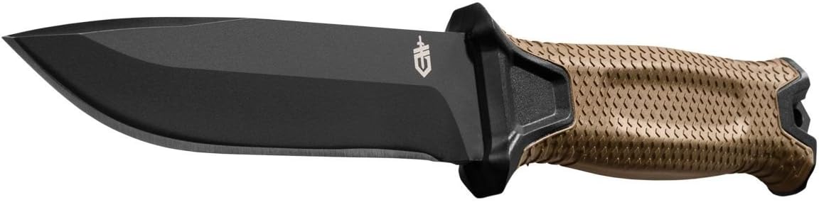 Gerber StrongArm Serrated Fixed Blade Knife | Full Tang Tactical Knife, Coyote Brown MY MODERN MART