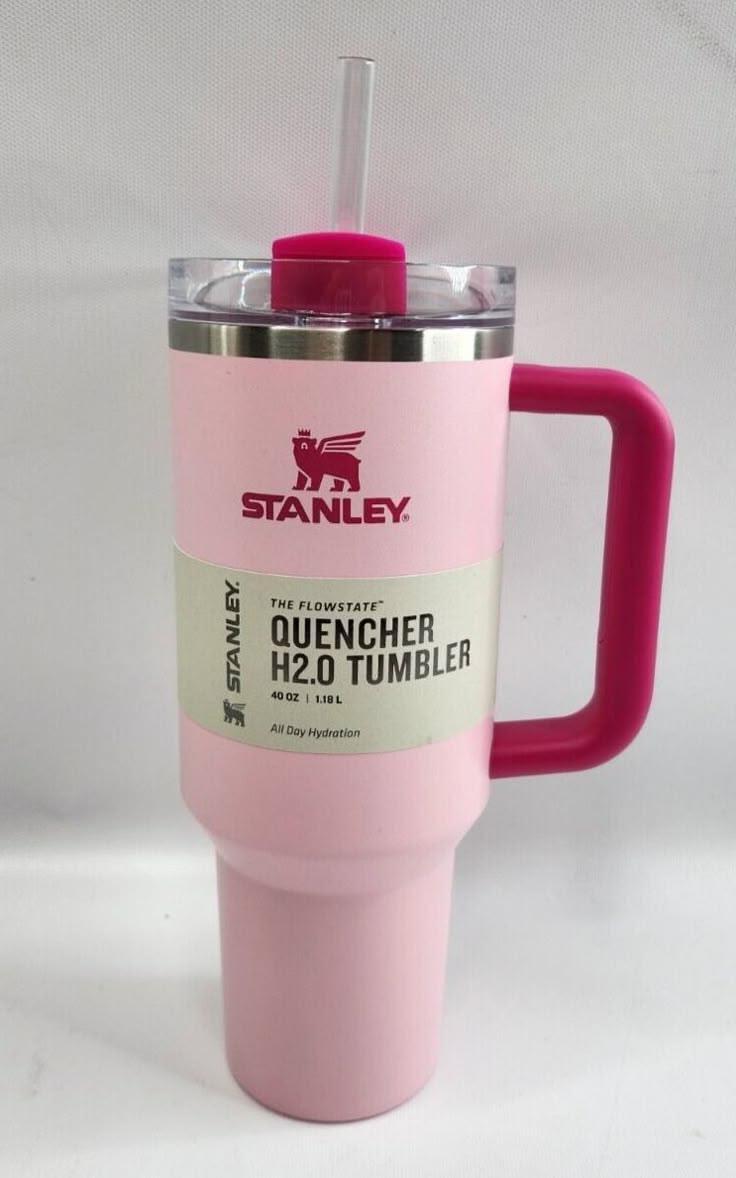 Stanley 40oz Quencher H2.0 Tumbler | Flamingo Pink FlowState with Box MY MODERN MART