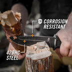 Gerber StrongArm Fixed Blade Knife | Full Tang Survival Knife with Sheath, Black MY MODERN MART