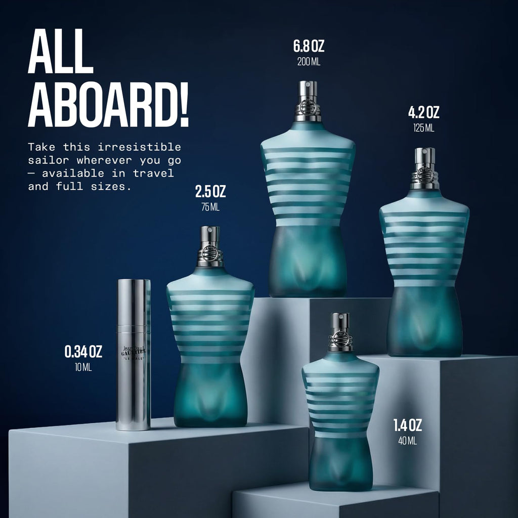 Jean Paul Gaultier Le Male Eau de Toilette for Men – Original Classic
