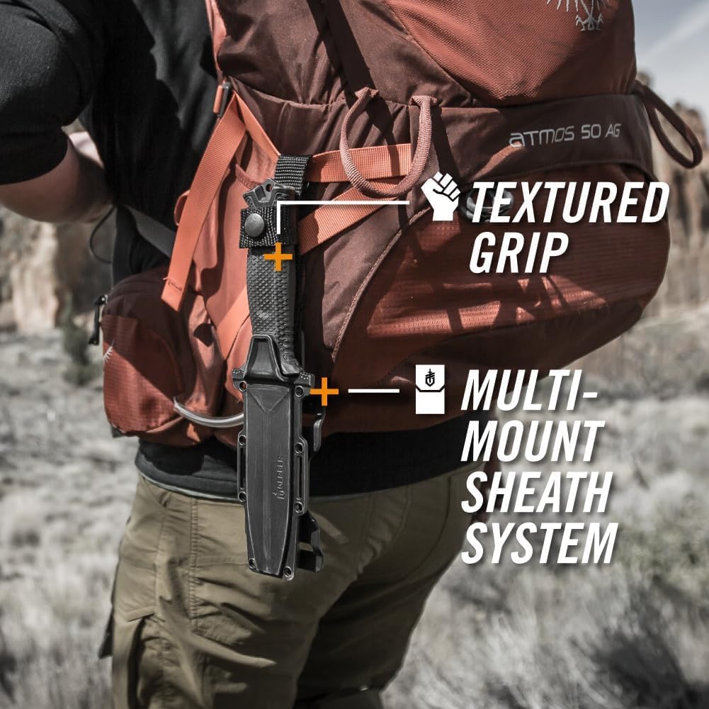 Gerber StrongArm Fixed Blade Knife | Full Tang Cerakote Tactical Camping Knife MY MODERN MART