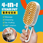 Steam Pet Grooming Brush – Rechargeable Deshedding Comb for Cats & Dogs