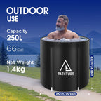 Portable Foldable Bathtub for Adults | Freestanding Soaking Tub for Small Bathrooms MY MODERN MART