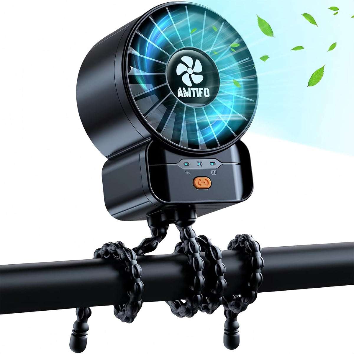 Clip-on rechargeable stroller fan for babies