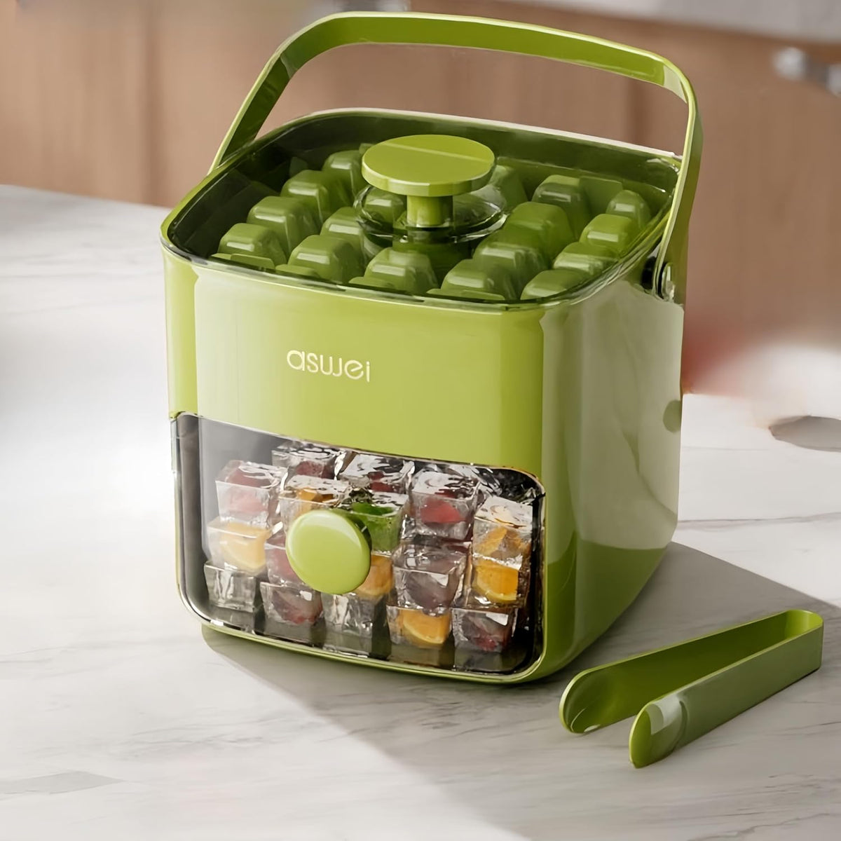 Ice Cube Tray with Lid and Storage Bin – 2-Pack Easy Release Ice Maker Set MY MODERN MART