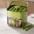 Ice Cube Tray with Lid and Storage Bin – 2-Pack Easy Release Ice Maker Set