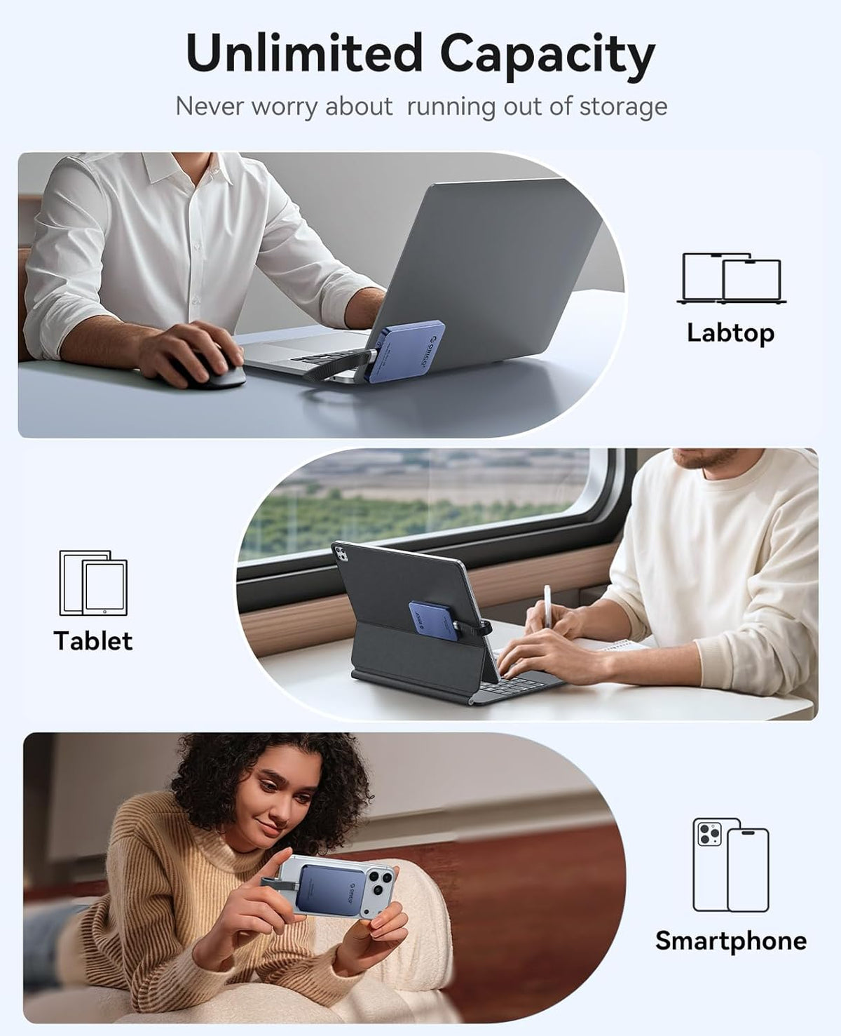 Magnetic Portable SSD 460MB/s – External Solid State Drive for Phone & Laptop MY MODERN MART