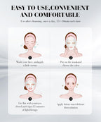 SDKWDH Red Light Therapy Mask for Face Led Face Mask Light Therapy At Home 7 Colors LED Face Mask Light Therapy White My Modern Mart
