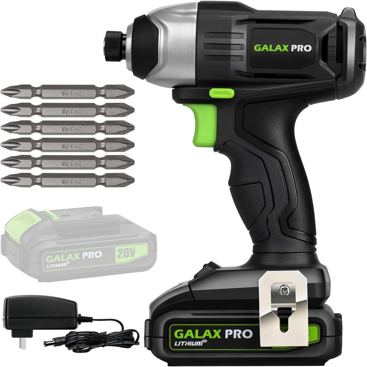 GALAX PRO 20V cordless impact driver with battery and charger