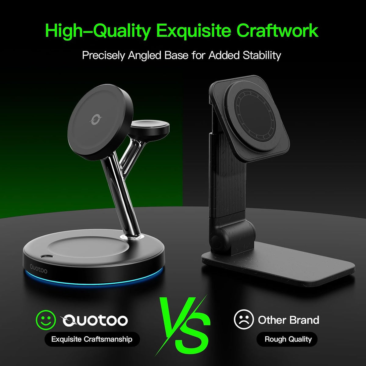 3 in 1 Wireless Charging Station | 15W Magnetic Charger with Night Light MY MODERN MART