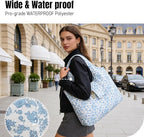 Foldable Keychain Tote Bag – Floral Compact Reusable Shopping Bag