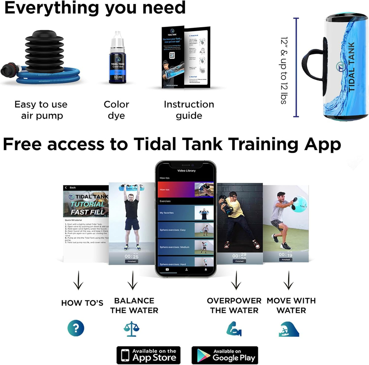 Water Bag Kettlebell – Adjustable Portable Aqua Bag for Balance Training MY MODERN MART