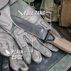 Gerber StrongArm Fixed Blade Knife | Full Tang Survival Knife with Sheath, Black MY MODERN MART