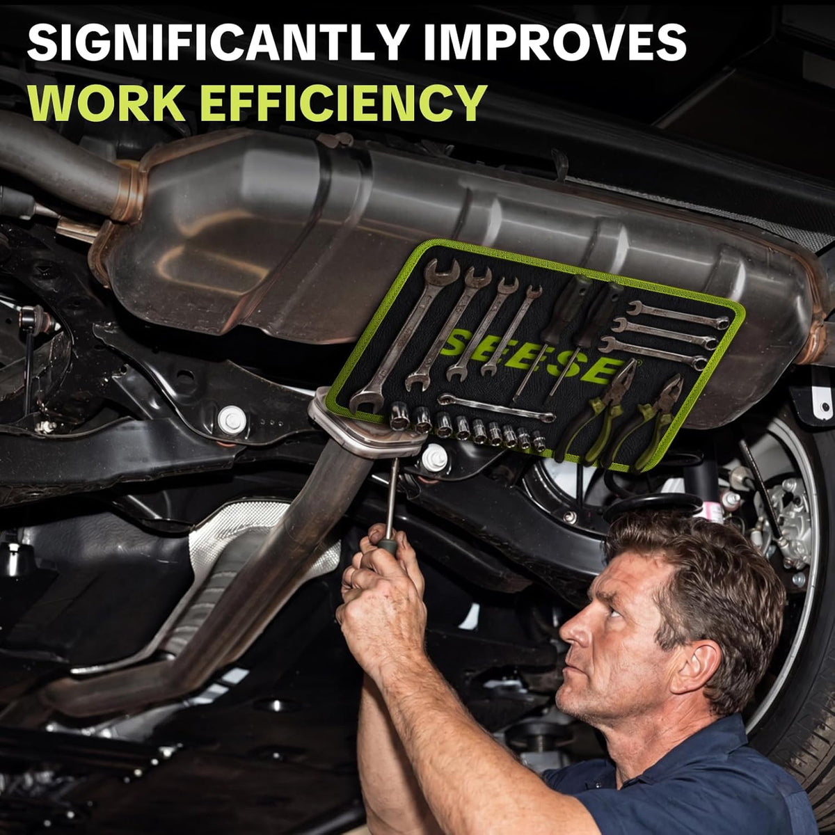 Magnetic Tool Mat with 83 Magnets | Holds Screws & Metal Parts for Car Repair MY MODERN MART