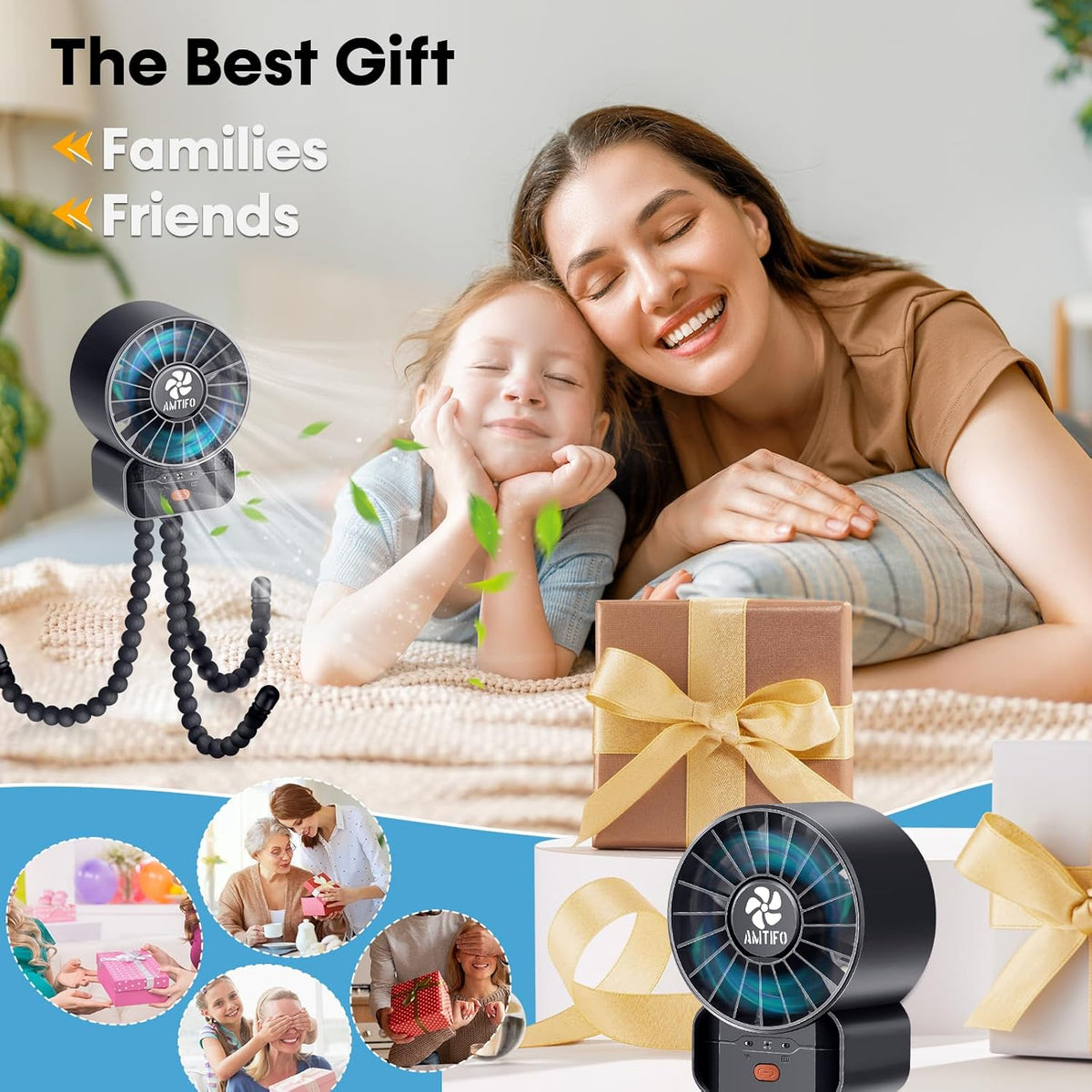 Clip-On Stroller Fan – Rechargeable Portable Baby Fan with Bladeless Design MY MODERN MART