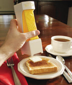 Yellow one click butter cutter with stainless steel blade
