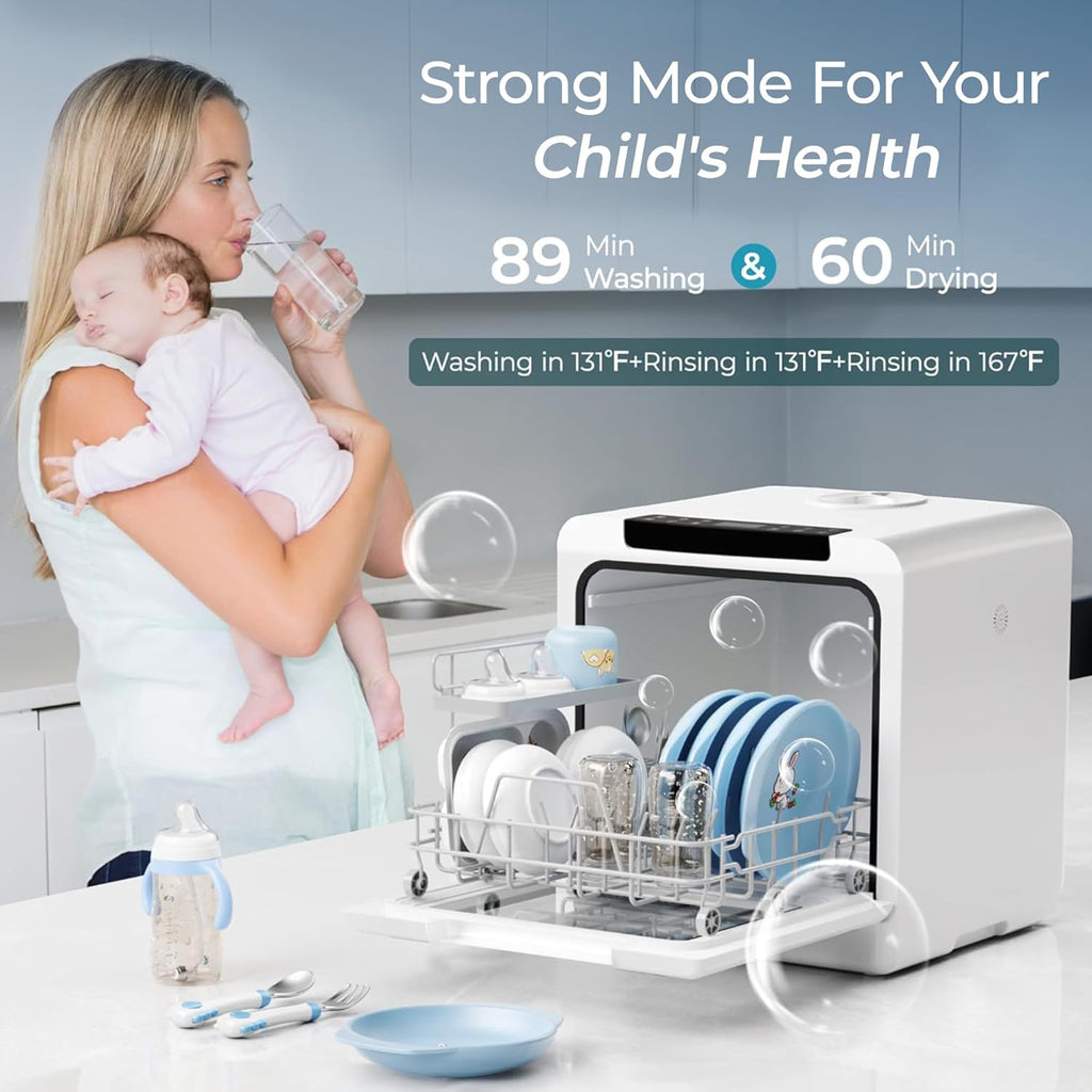 Countertop Dishwasher Portable | 6 Programs, 5L Tank, No Installation Needed MY MODERN MART