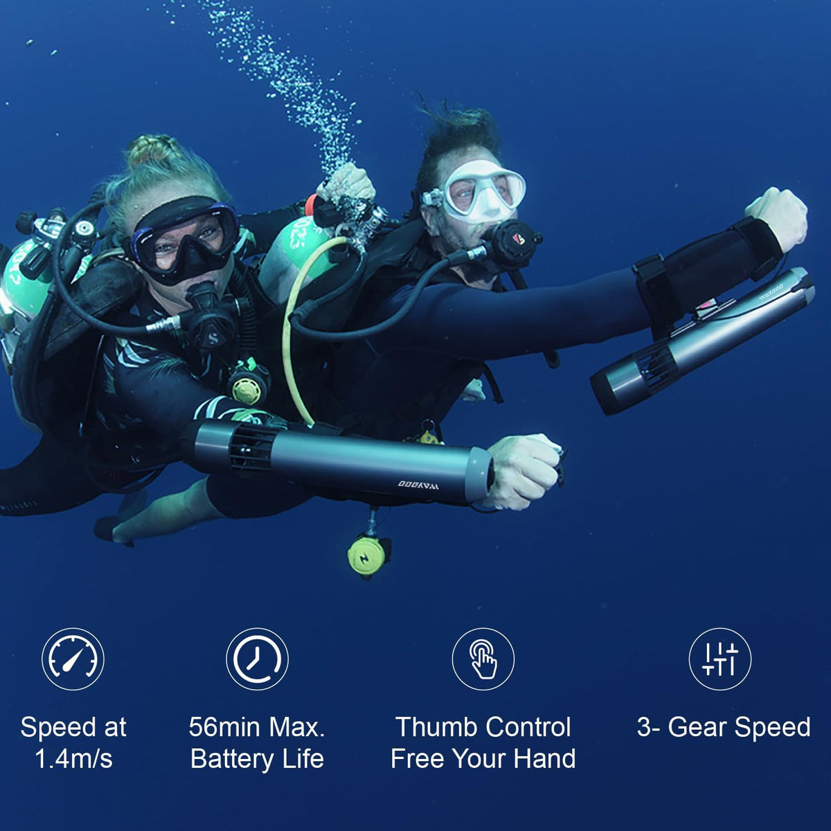 Underwater Sea Scooter – Portable Diving Propeller with 98Wh Travel Battery MY MODERN MART