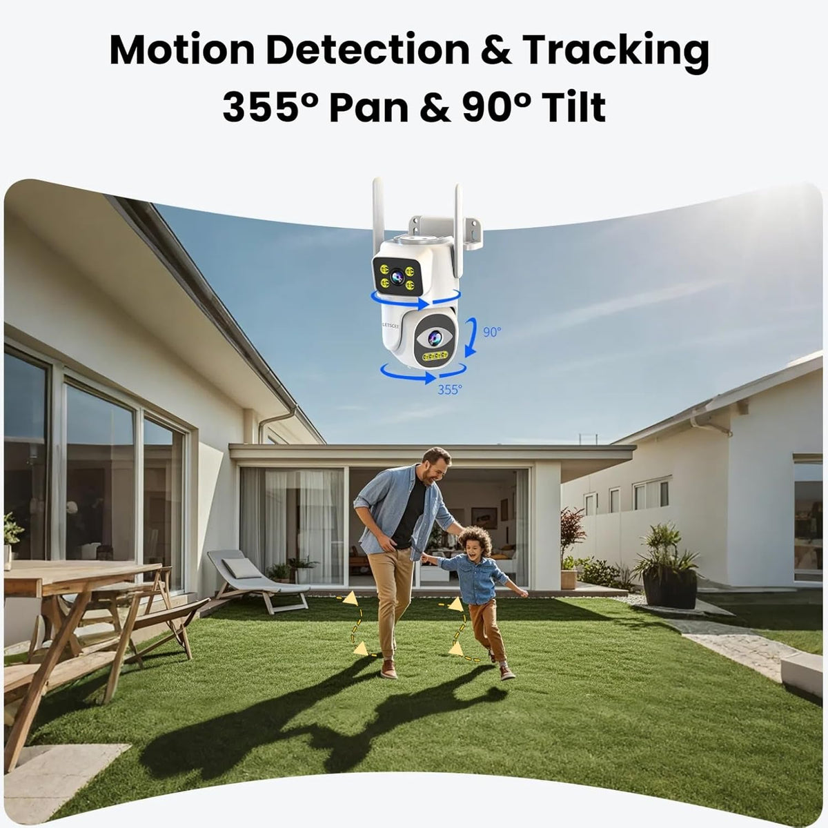 4G Security Camera Outdoor | Dual Lens PTZ with Color Night Vision & 2.5K HD MY MODERN MART