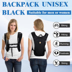 Lightweight Running Hydration Vest – Breathable Trail Running Pack, Black