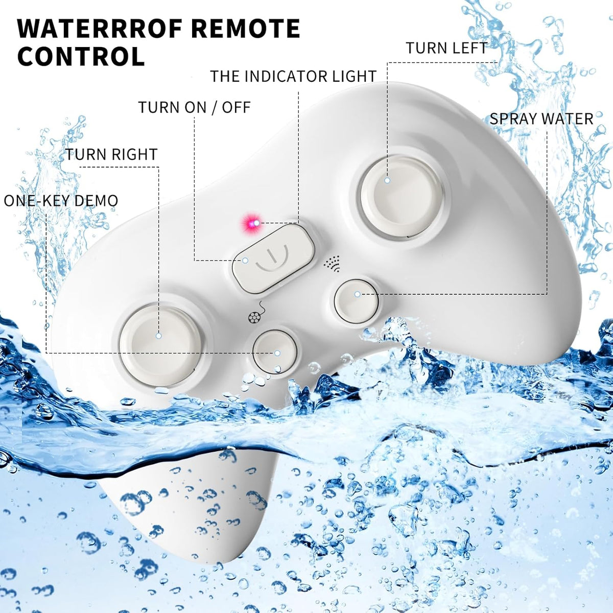 Remote Control Shark Pool Toy | RC Water Toy with Light & Spray for Kids MY MODERN MART