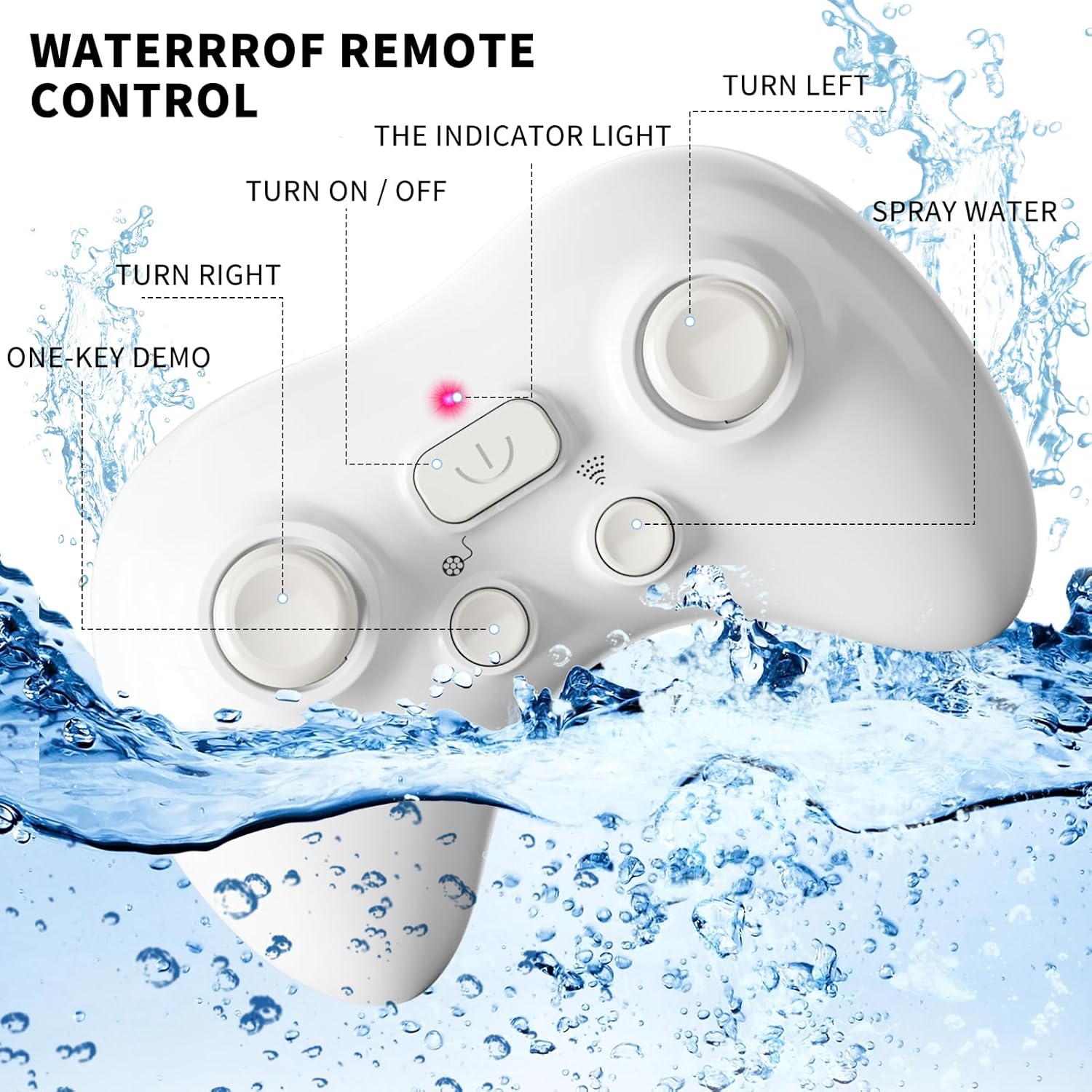 Remote Control Shark Pool Toy | RC Water Toy with Light & Spray for Kids MY MODERN MART