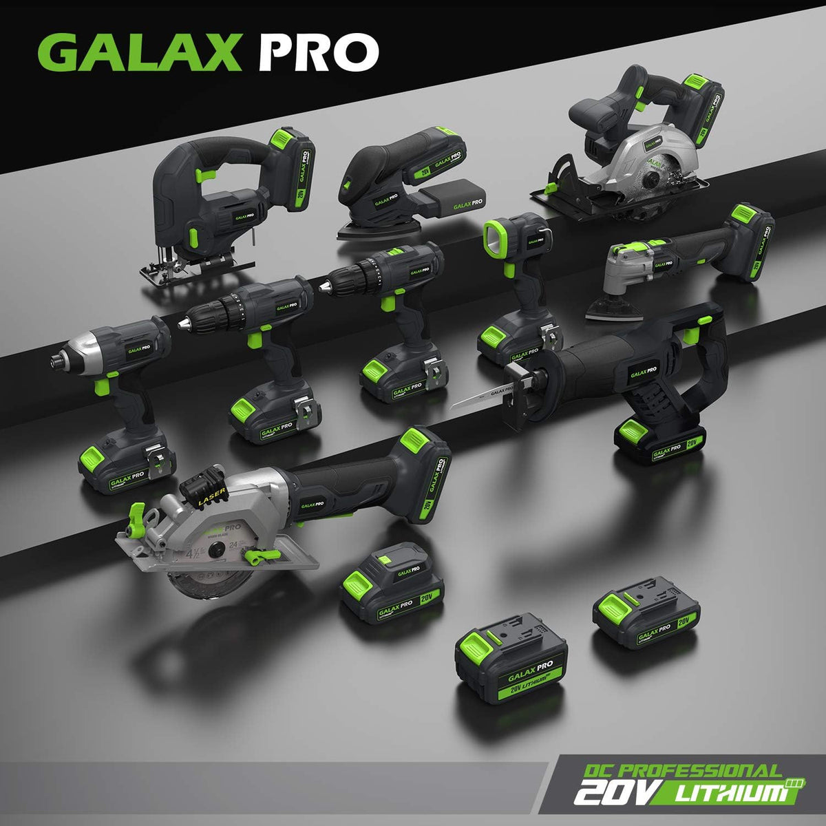 GALAX PRO 20V Cordless Impact Driver 1/4" Hex | Battery, Charger, LED & Bits Set MY MODERN MART