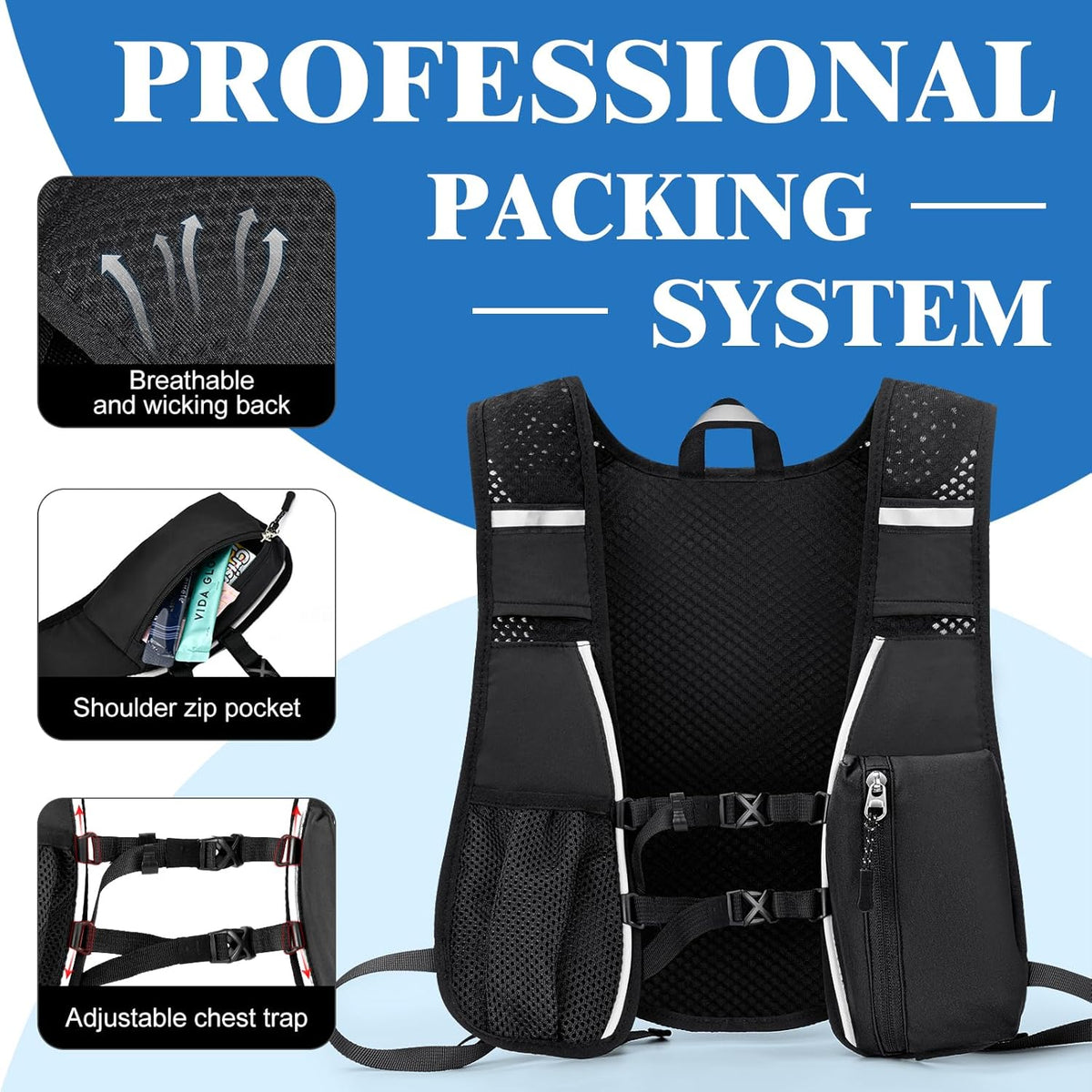Lightweight Running Hydration Vest – Breathable Trail Pack MY MODERN MART