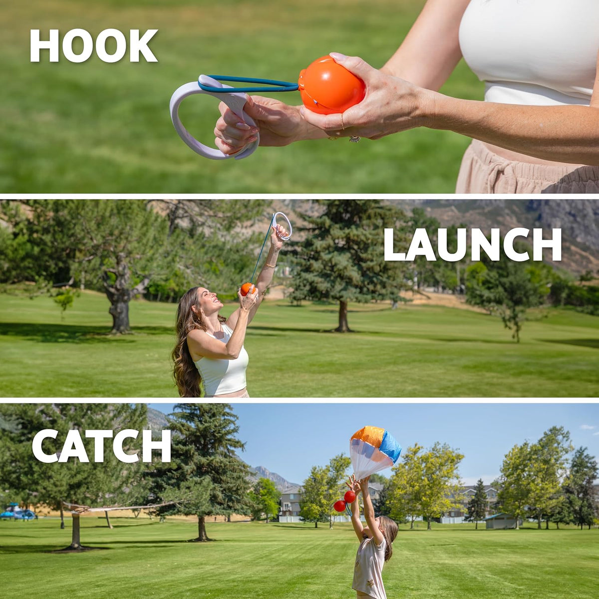 Parachute Slingshot Ball Launcher – Outdoor Family Game for Kids & Adults MY MODERN MART