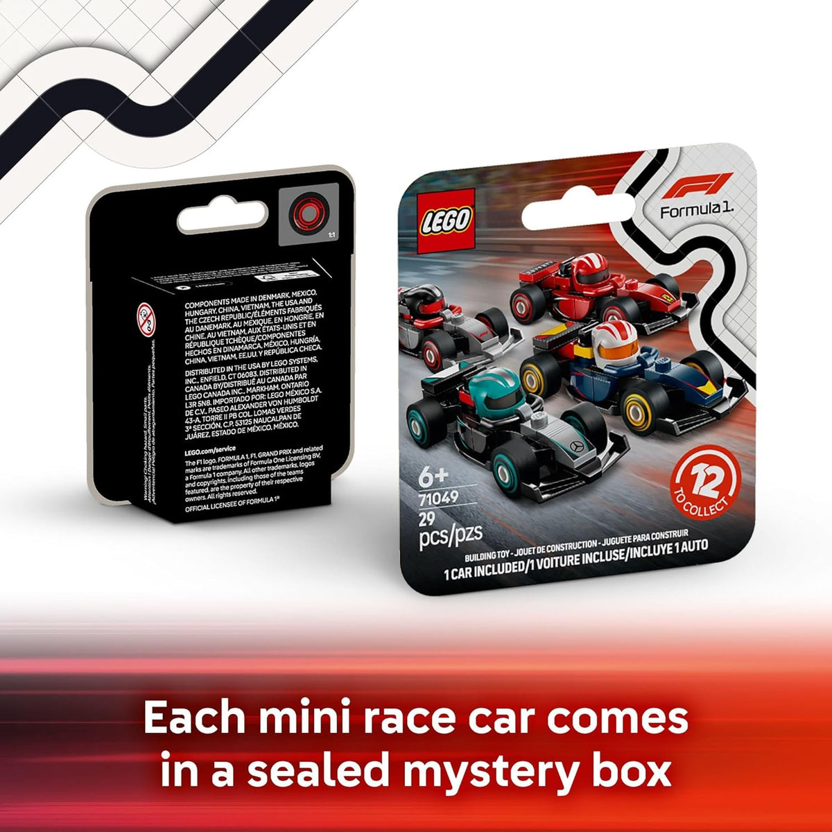 LEGO F1 Race Car Mystery Box | 6 Mini Building Sets, Collectible Cars for Kids MY MODERN MART