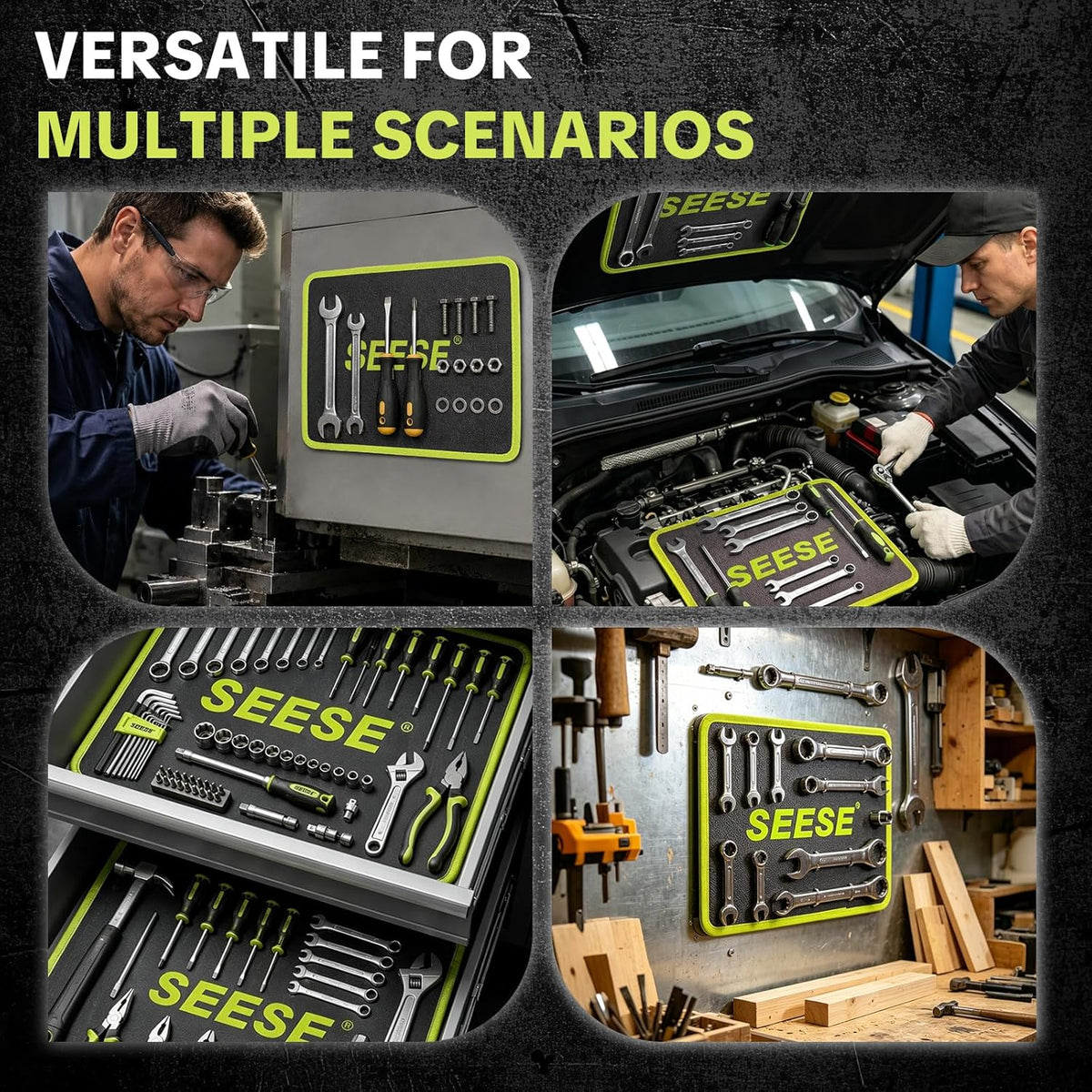 Magnetic Tool Mat with 83 Magnets | Holds Screws & Metal Parts for Car Repair MY MODERN MART
