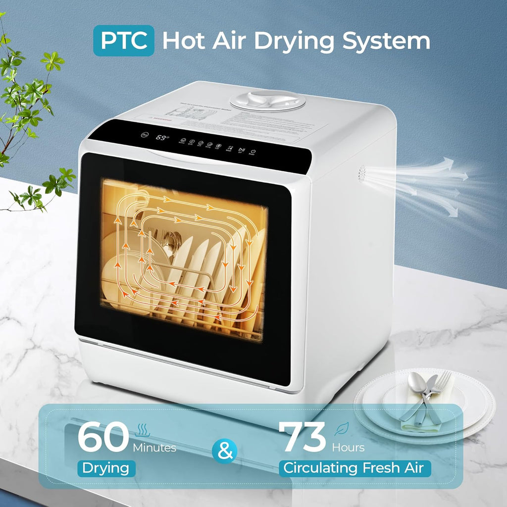 Countertop Dishwasher Portable | 6 Programs, 5L Tank, No Installation Needed MY MODERN MART