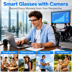 Smart Glasses with Camera | 4K Video, Open-Ear Audio & AI Translation MY MODERN MART