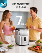 Nugget Ice Maker Countertop | Chewable Pebble Ice in 7 Minutes, 35 lbs a Day MY MODERN MART