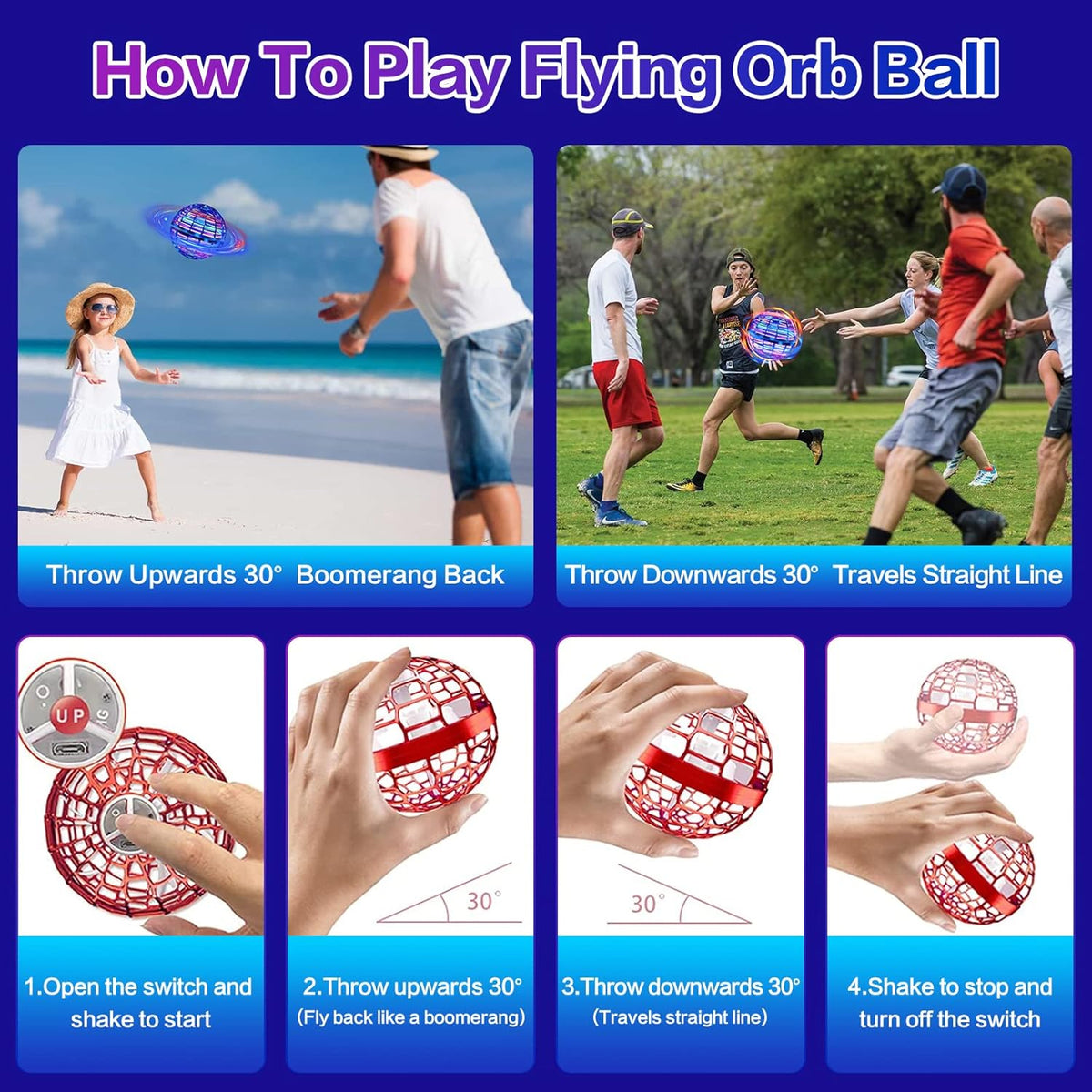 Flying Orb Ball Toy – Hand-Controlled LED Boomerang Hover Ball for Kids MY MODERN MART