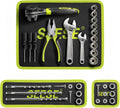Flexible magnetic tool mat holding metal tools and parts