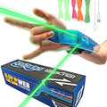 Glow-in-the-dark string shooter web launcher toy