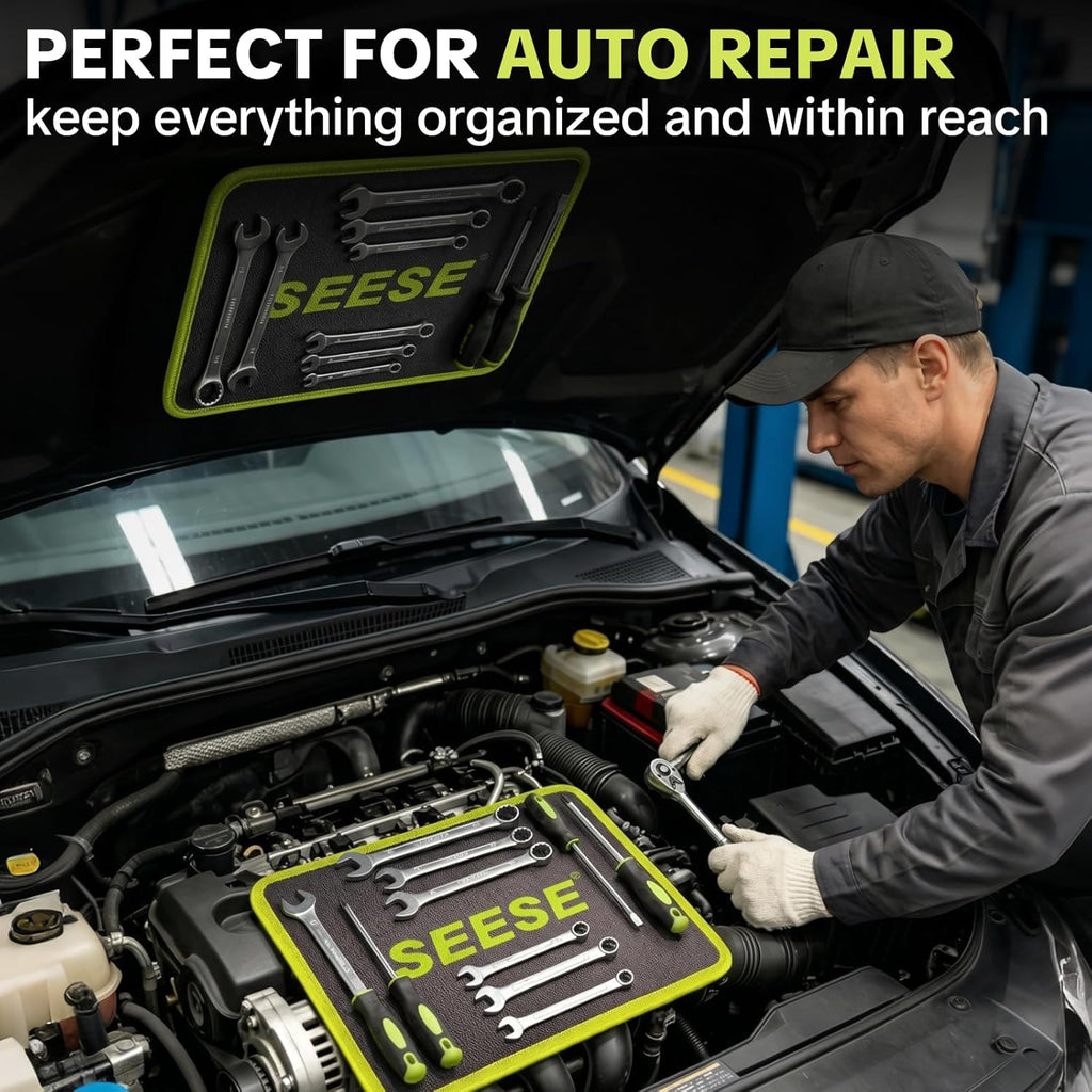 Magnetic Tool Mat with 83 Magnets | Holds Screws & Metal Parts for Car Repair MY MODERN MART