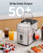 Nugget Ice Maker Countertop | Chewable Pebble Ice in 7 Minutes, 35 lbs a Day MY MODERN MART