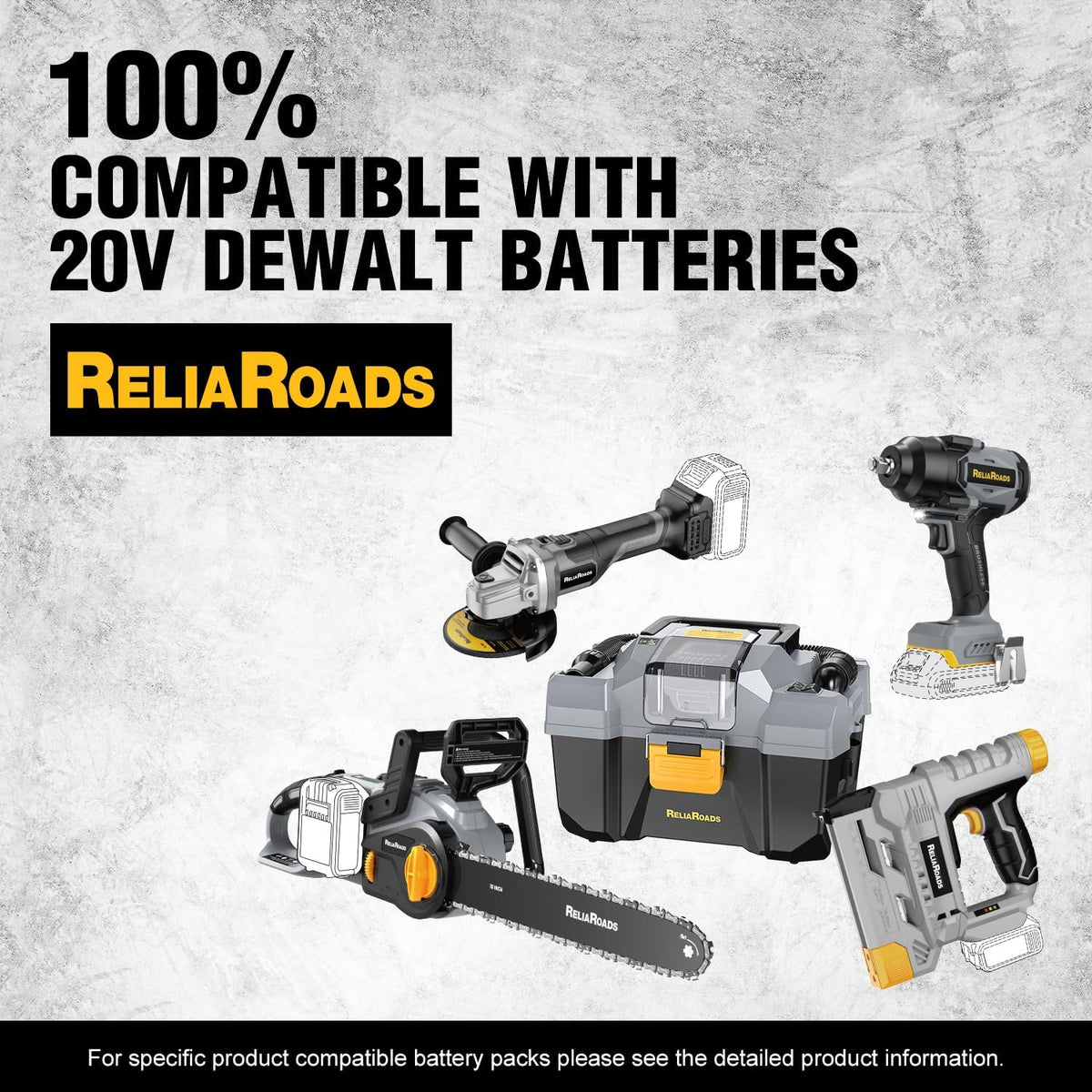 ReliaRoads Cordless Impact Wrench 1/2" for DeWalt 20V | Brushless 900 Ft-lbs, Tool Only MY MODERN MART