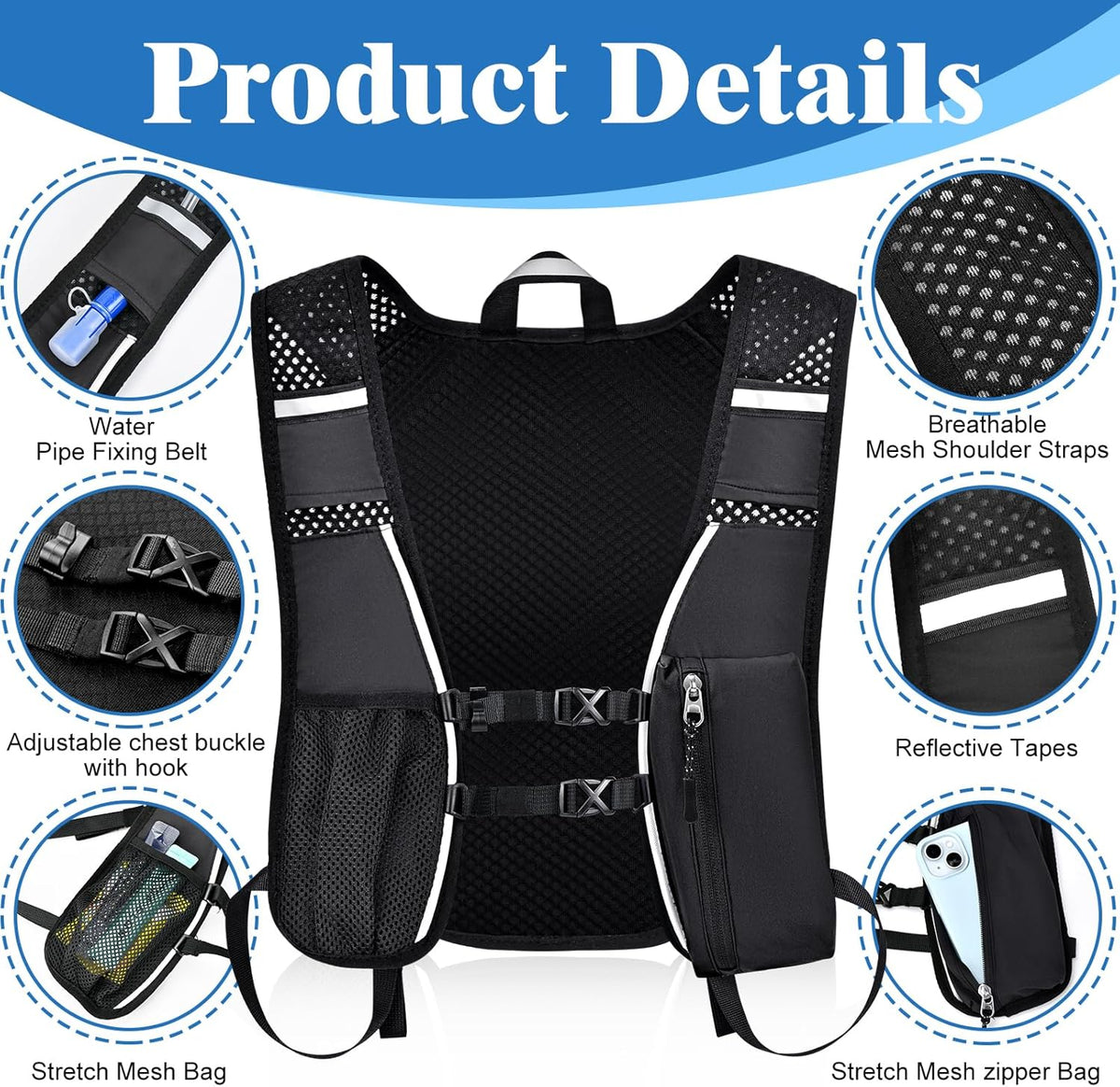Lightweight Running Hydration Vest – Breathable Trail Pack MY MODERN MART