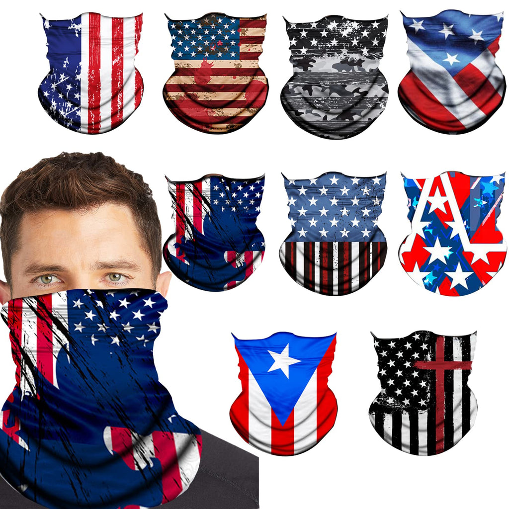 Neck Gaiter Face Cover - UV Protection  Bandana | 9-Piece Set My Modern Mart