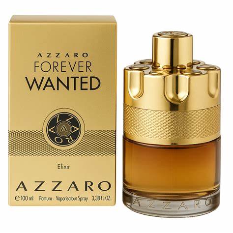 Azzaro Forever Wanted perfume bottle and packaging on a white background