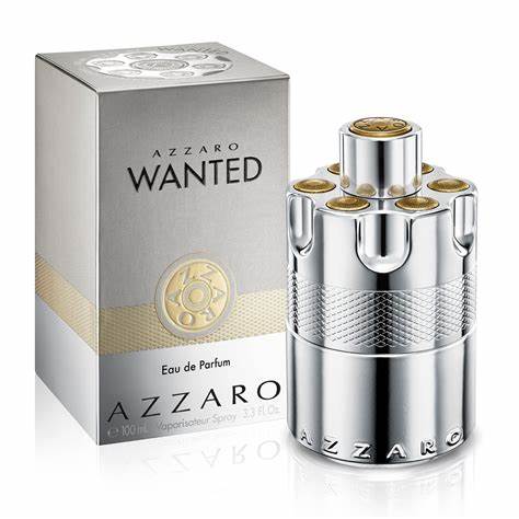 Azzaro Wanted Eau de Parfum bottle and packaging on a white background